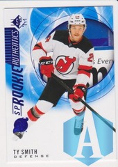 2020-21 SP Hockey Rookie Authentics Blue Ty Smith #114